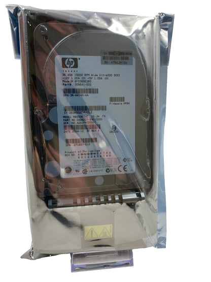Disco Duro HP 36.4GB SCSI U320 15K 80-Pin (BF036863B5 / 306641-002 / 271837-012 / MAS3367NC)